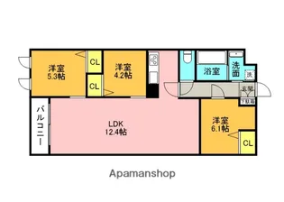 THE BELUGA 世田谷 RESIDENCE【1階】の間取り