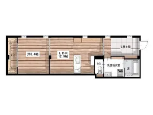 岡山県笠岡市美の浜【マンション】の間取り