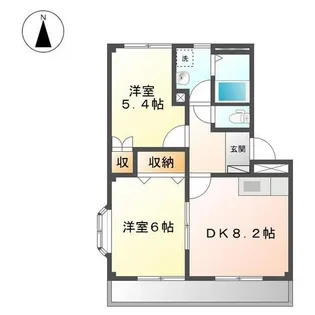 愛知県高浜市二池町3【アパート】の間取り