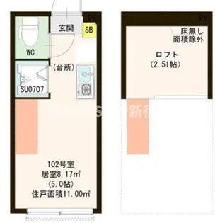 東京都杉並区和泉1【アパート】の間取り