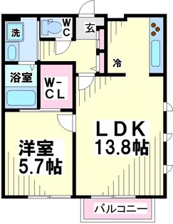 東京都杉並区和泉2【アパート】の間取り