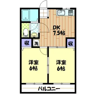 パレオ8番館【2階】の間取り