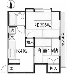 栄美荘【2階】の間取り