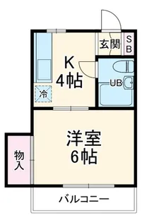 クレール高野【1階】の間取り