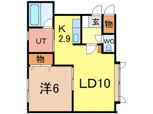 オーロラII【1階】の間取り