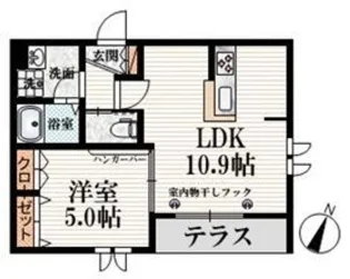 東京都中野区若宮3【マンション】の間取り