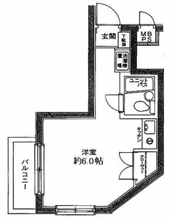日神パレステージ代田橋【1階】の間取り