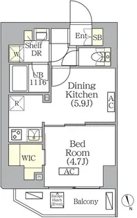 東京都港区南青山7【マンション】の間取り