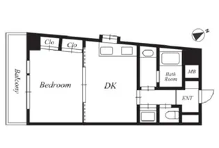 ヴァンベール青葉台 101号室 1階【1階】の間取り