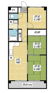 ファミーユ旭【2階】の間取り