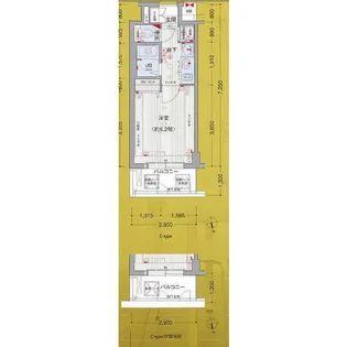 プレサンス久屋大通公園サウス【6階】の間取り