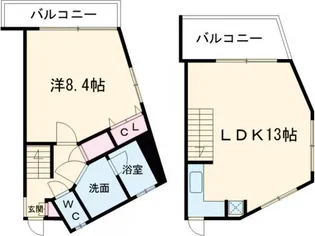 ARCS KOMAZAWAの間取り