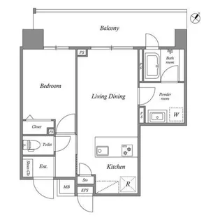 RIDGE豊洲【6階】の間取り