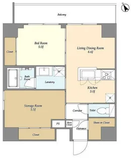 LIVIO MAISON入谷【10階】の間取り