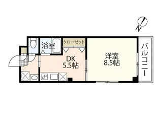 アスリート・リヨービル【3階】の間取り