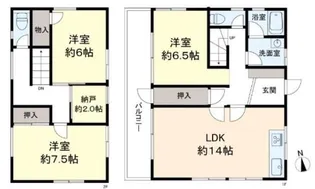 東京都日野市南平9【一戸建】の間取り