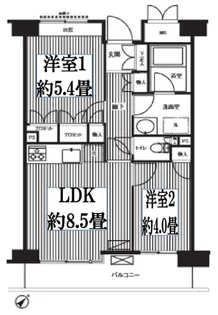 ステラメゾン武蔵小山【5階】の間取り