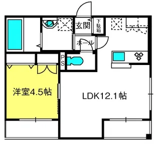 グランドセジュール【3階】の間取り