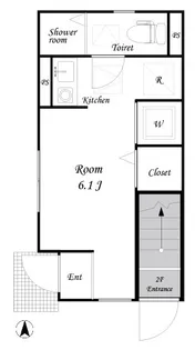 キャスティア【1階】の間取り