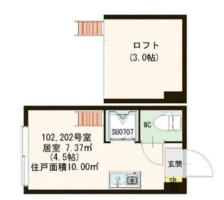 ciel et marais【1階】の間取り