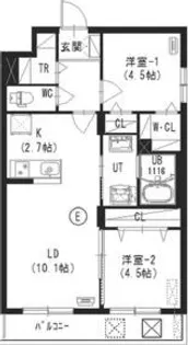 新築) クレスト豊平公園 豊平6-10【1階】の間取り
