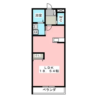 ル・リオン山手【1階】の間取り