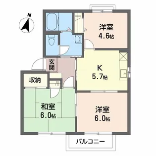 フォーレスK’s【2階】の間取り