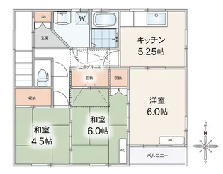 東京都足立区西伊興1【一戸建】の間取り