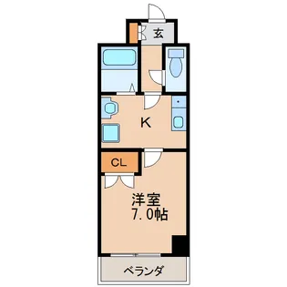 グランデ泉【7階】の間取り