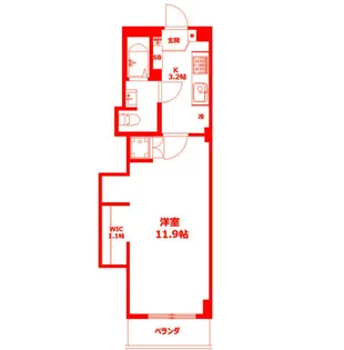ホワイトビル【4階】の間取り