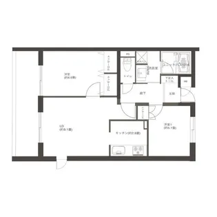 ル・パティオ瀬田【2階】の間取り