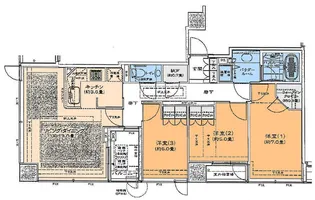 シティタワー松山【5階】の間取り