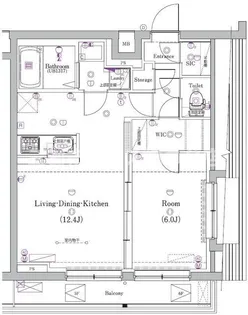 ガリシア矢口渡【6階】の間取り