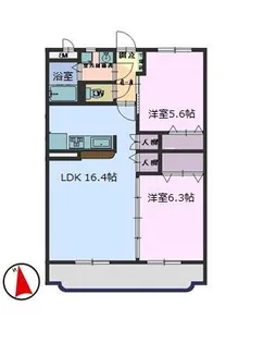 みらい【1階】の間取り