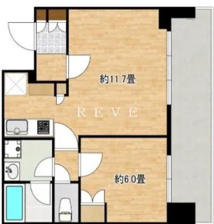 ブリリアタワー浜離宮【18階】の間取り