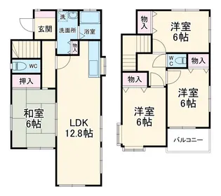 千葉県松戸市西馬橋5【一戸建】の間取り