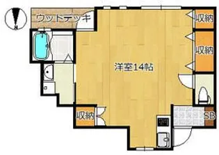 スヤマハイツ【1階】の間取り