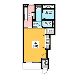 ドミール富貴【2階】の間取り