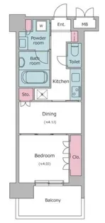 レジディア文京本郷【6階】の間取り