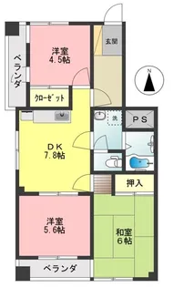 芦川マンション【3階】の間取り