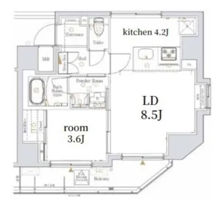 Log本所吾妻橋【4階】の間取り