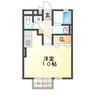 サンテラス雲雀ヶ丘【1階】の間取り