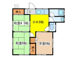 第1宮下荘別館【2階】の間取り