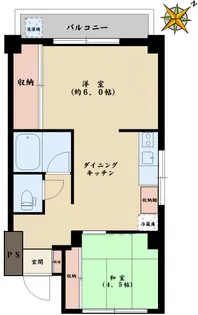 奥神楽坂リバージュ【3階】の間取り