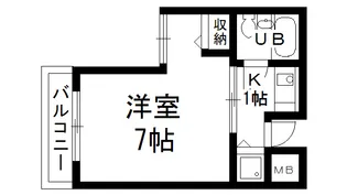 ベルトピア西宮北口I【3階】の間取り