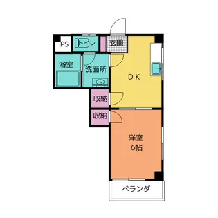 本田町レジデンス【2階】の間取り