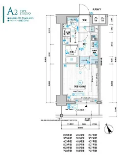 メインステージ川口WEST【2階】の間取り