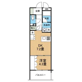 サンロージュ水前寺公園【6階】の間取り