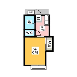 サンハイツI【1階】の間取り