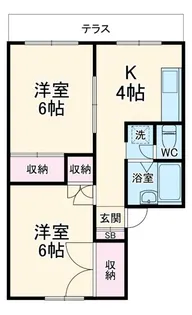 マンションアイリス【2階】の間取り